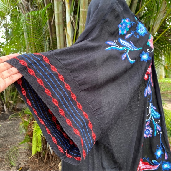 Curations Black Embroidered Open Cardigan XS/S - Picture 4 of 10